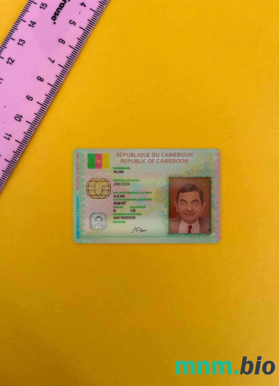 Kamerun ID fotowygląd skan i fotorealistyczny snapshot, 2 w 1